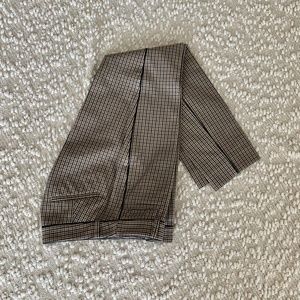 Banana Republic Black and Brown Checked Sloan Pant